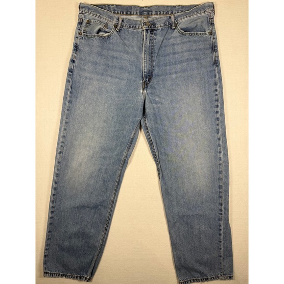 Levi's Other - Levis 550 Relaxed Fit Tapered Leg Light Wash Blue Denim Jeans Mens 42x32